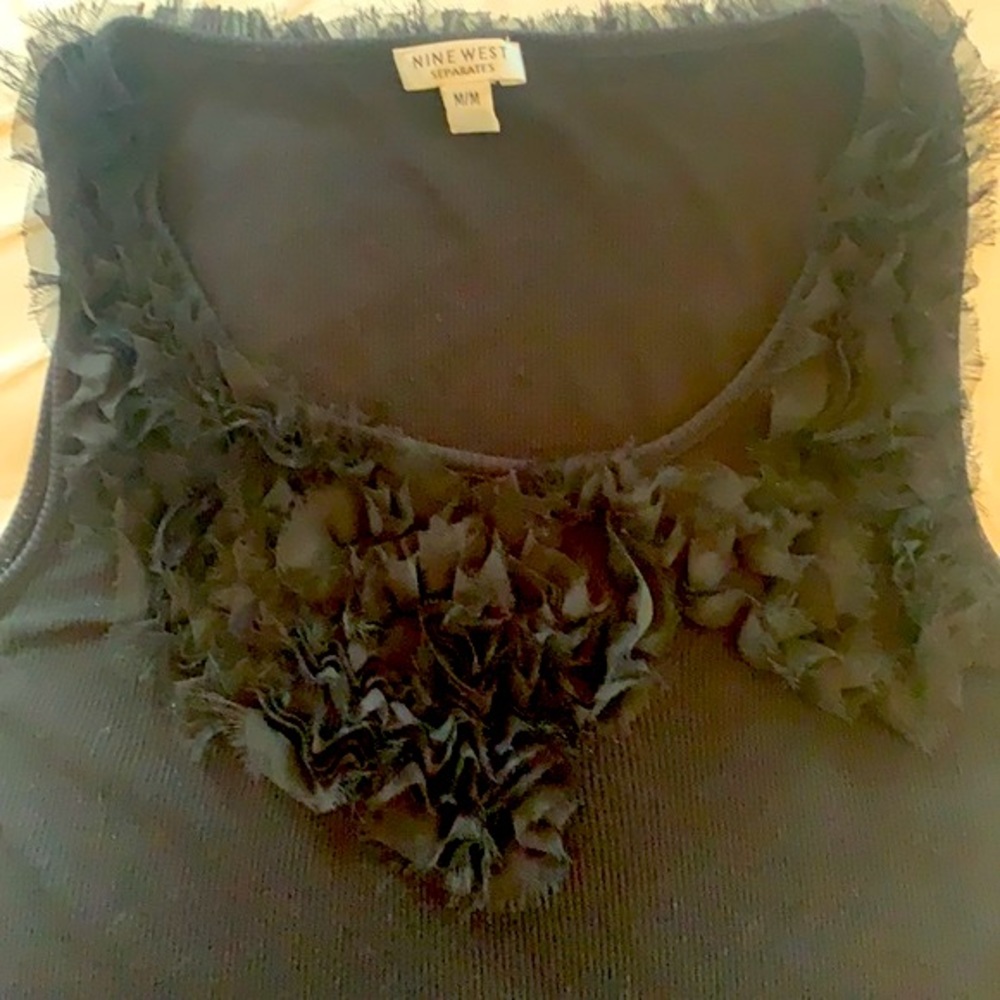 Nine West Ruffle Tank Top - Picture 2 of 6